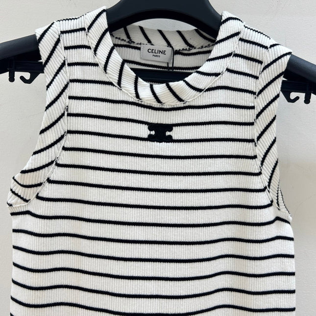 CELINE 26S SLEEVELESS KNIT TOP 404