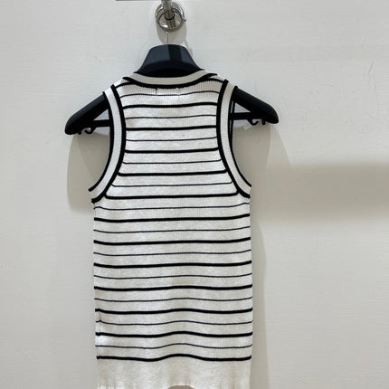 CHANEL 26S SLEEVELESS KNIT TOP 1614