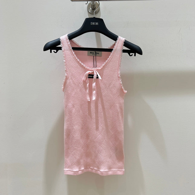 MIUMIU 26S SLEEVELESS KNIT TOP 1275
