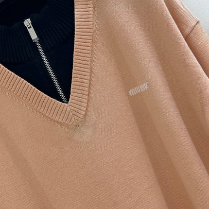 MIUMIU 26S V-NECK KNIT SWEATER 1397
