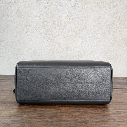 CHANEL 26S TOTE BAG 44 IN BLACK LAMBSKIN GRAINED