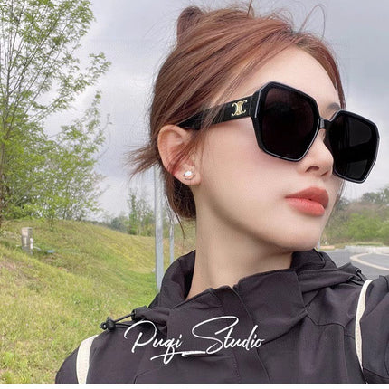 TRIOMPHE SUNGLASSES 552772 IN BLACK ACETATE