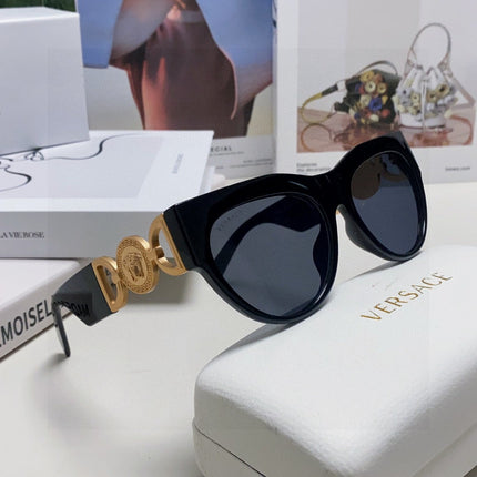 WINGED MEDUSA ROUND FRAME SUNGLASSES 588706 IN ACETATE