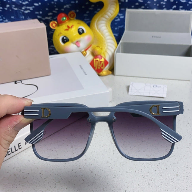 MONTAIGNE SUNGLASS 560861 IN TAN BLUE ACETATE