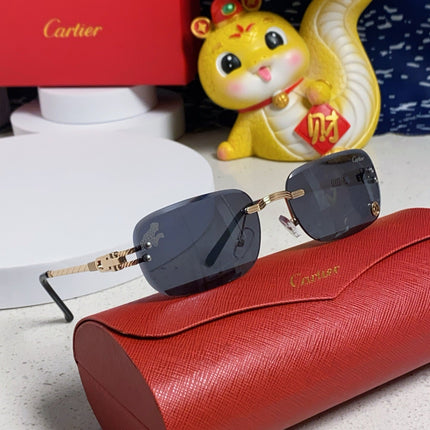 SIGNATURE C DE RECTANGULAR FRAME SUNGLASSES 533233 IN METAL