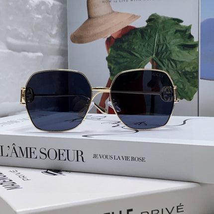 SQUARE FRAME SUNGLASSES 570217 IN METAL