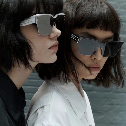 OBLIQUE SUNGLASS 571601 IN BLACK METAL