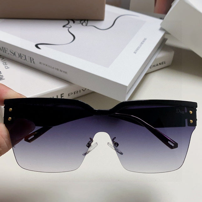 OBLIQUE SUNGLASS 571601 IN BLACK METAL