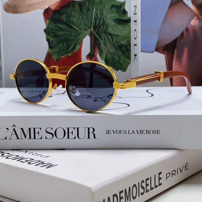 PREMIÈRE ROUND FRAME SUNGLASSES CT0464S IN METAL