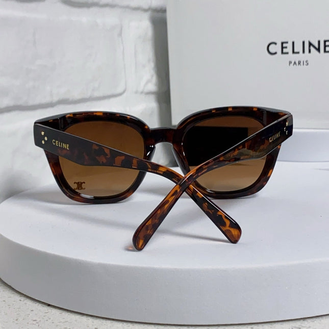 SQUARE SUNGLASS 575844 IN HAVANA ACETATE