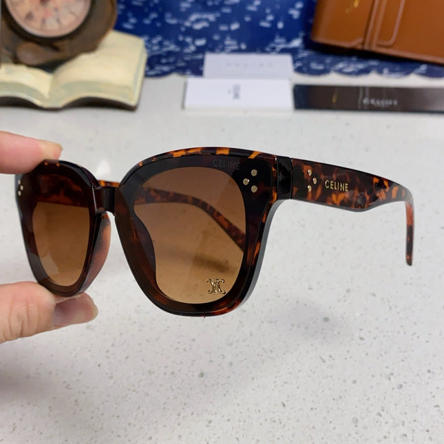 SQUARE SUNGLASS 575844 IN HAVANA ACETATE