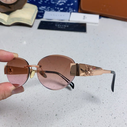 CELINE 26S RIMLESS OVAL FRAME IN METAL 493103