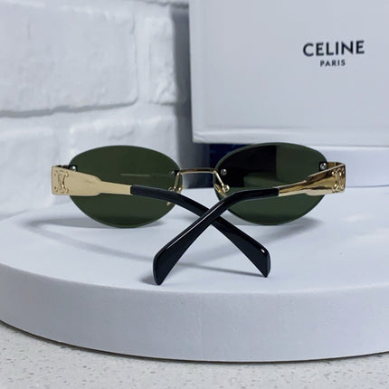 CELINE 26S RIMLESS OVAL FRAME IN METAL 493104