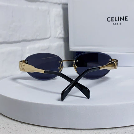 CELINE 26S RIMLESS OVAL FRAME IN METAL 493106