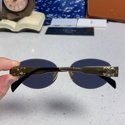 CELINE 26S RIMLESS OVAL FRAME IN METAL 493106