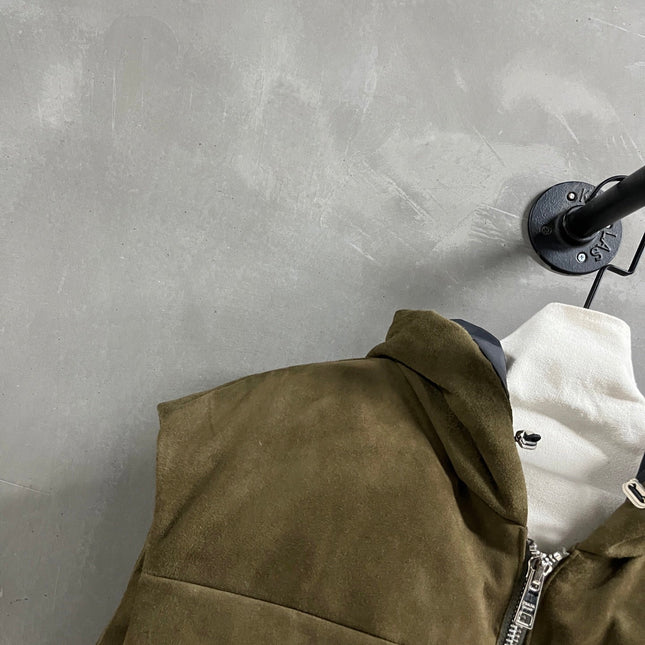PRADA 25S SUEDE DOWN VEST 386
