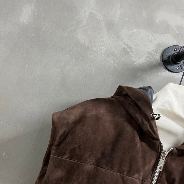 PRADA 25S SUEDE DOWN VEST 384