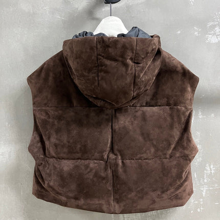 PRADA 25S SUEDE DOWN VEST 384
