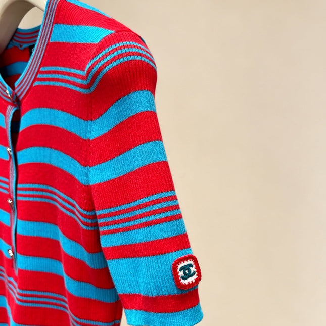 CHANEL 26S SHORT-SLEEVE KNIT TOP 1383
