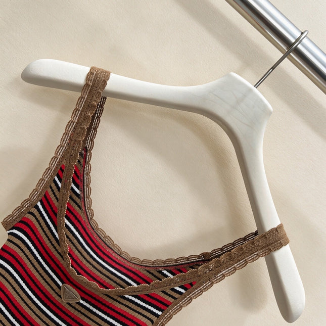 PRADA 26S STRIPED SLIP DRESS 1050