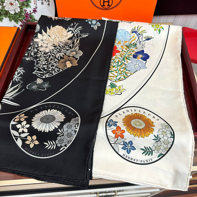HERMES 25S SCARF 90 IN SILK 735732