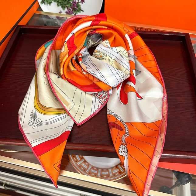 HERMES 26S SCARF 90 IN SILK 303324