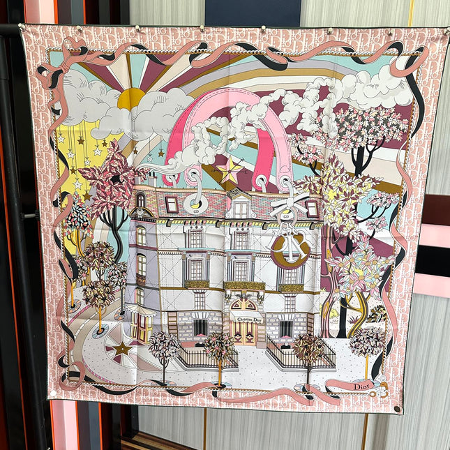 DIOR 26S SCARF 90CM IN SILK 313460
