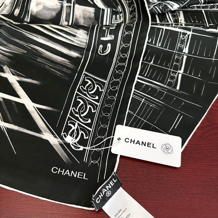 CHANEL 26S SCARF 90 IN SILK 309999