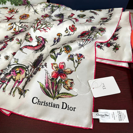 DIOR 26S SCARF 90CM IN SILK 312028