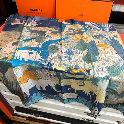 HERMES 26S SCARF 90 IN SILK 304198