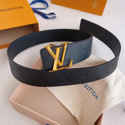 LV 25S BELT 40 MM IN BLACK CALFSKIN 593216
