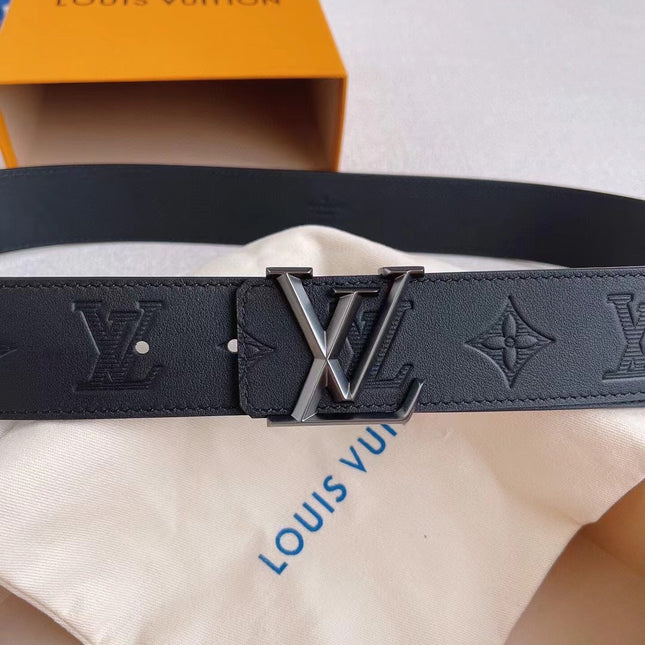 LV 25S BELT 40 MM IN BLACK CALFSKIN 593217