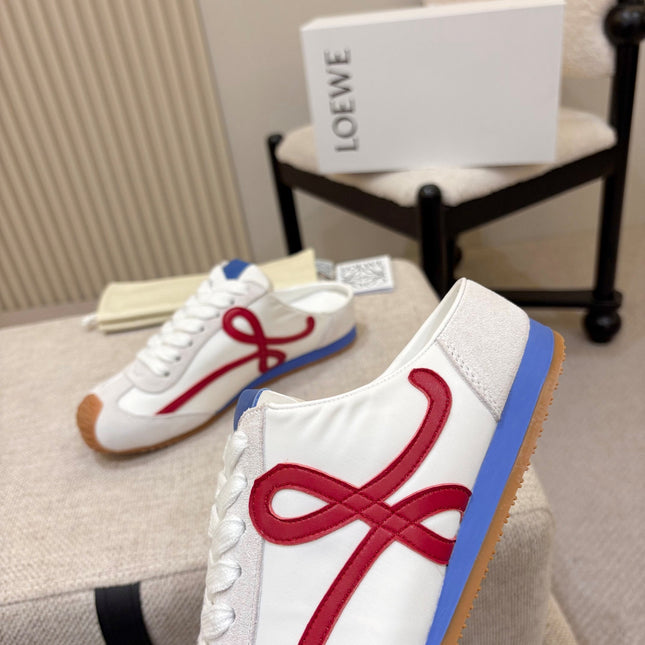 LOEWE 26S MULE SNEAKERS IN MULTICOLOR SUEDE AND NYLON STYLE 02
