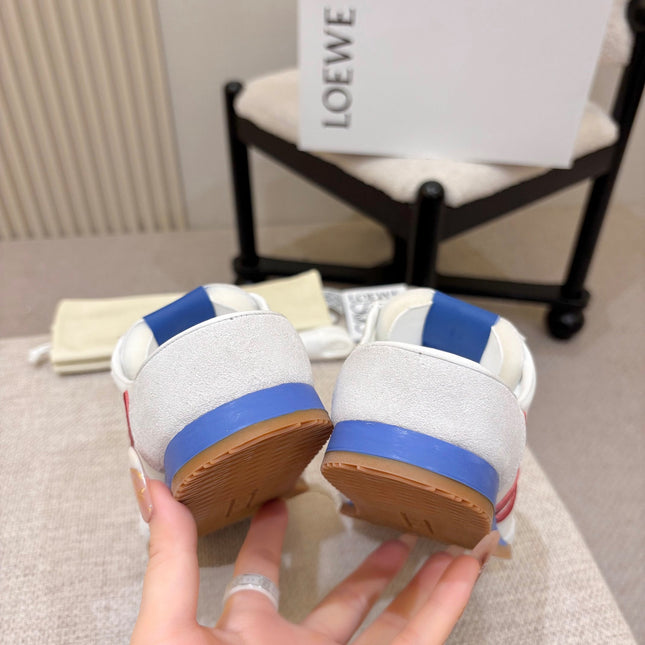 LOEWE 26S MULE SNEAKERS IN MULTICOLOR SUEDE AND NYLON STYLE 02