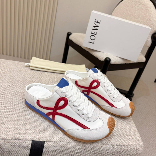 LOEWE 26S MULE SNEAKERS IN MULTICOLOR SUEDE AND NYLON STYLE 02