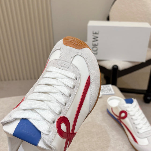 LOEWE 26S MULE SNEAKERS IN MULTICOLOR SUEDE AND NYLON STYLE 02