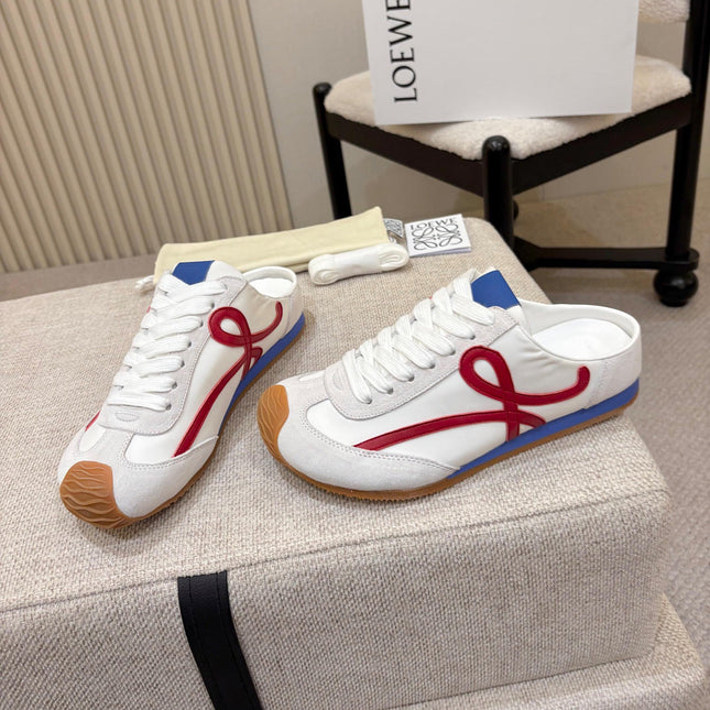 LOEWE 26S MULE SNEAKERS IN MULTICOLOR SUEDE AND NYLON STYLE 02