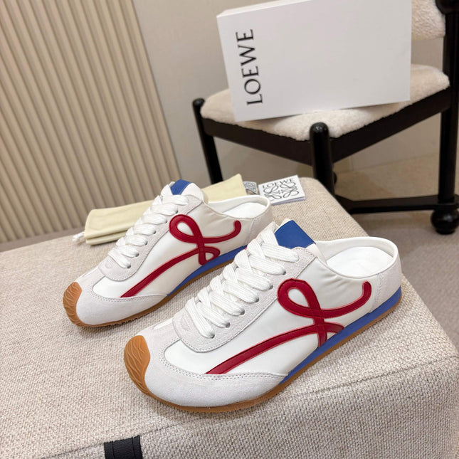 LOEWE 26S MULE SNEAKERS IN MULTICOLOR SUEDE AND NYLON STYLE 02