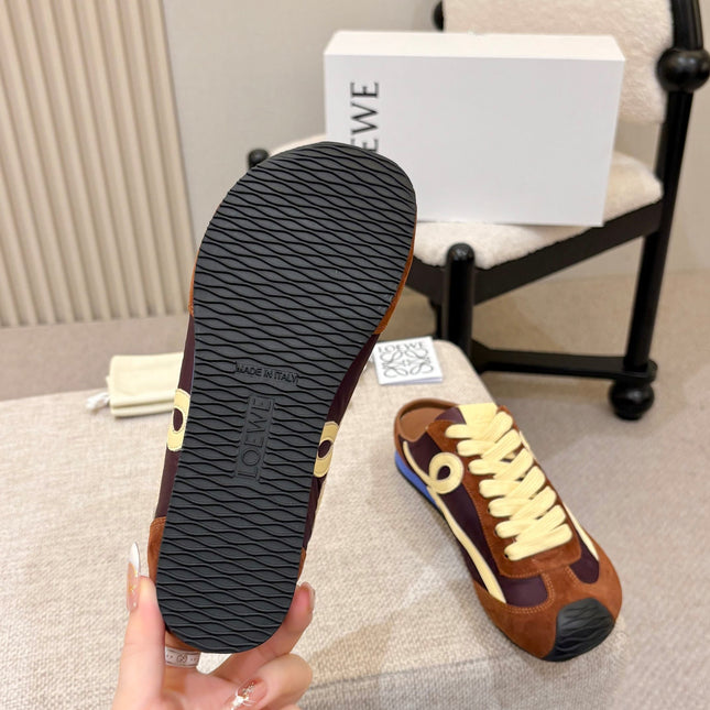LOEWE 26S MULE SNEAKERS IN MULTICOLOR SUEDE AND NYLON STYLE 01