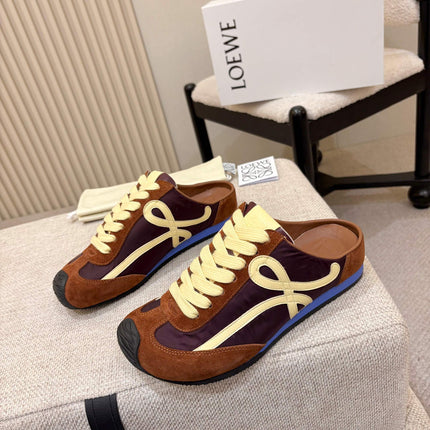 LOEWE 26S MULE SNEAKERS IN MULTICOLOR SUEDE AND NYLON STYLE 01