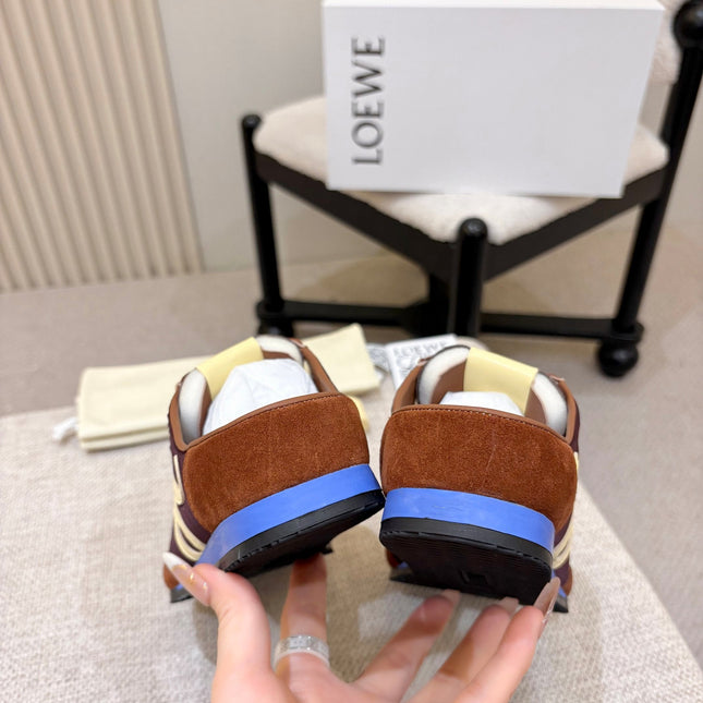 LOEWE 26S MULE SNEAKERS IN MULTICOLOR SUEDE AND NYLON STYLE 01