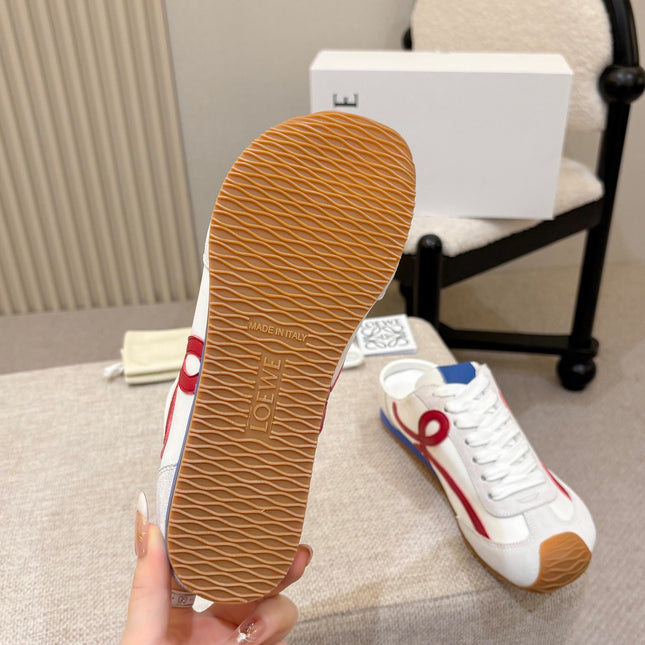 LOEWE 26S MULE SNEAKERS IN MULTICOLOR SUEDE AND NYLON STYLE 02