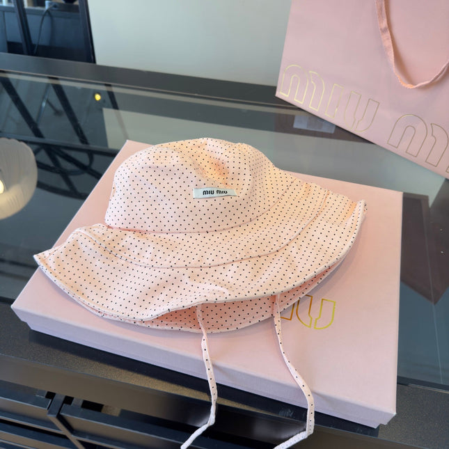 MIUMIU 26S POLKA DOT BUCKET HAT 342088