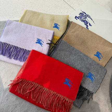 REVERSIBLE SCARF 180 CM IN RED CASHMERE 407413