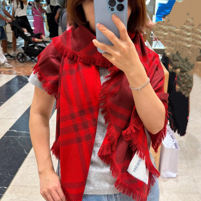 BURBERRY 26S SCARF 200CM IN SILK CASHMERE 192475
