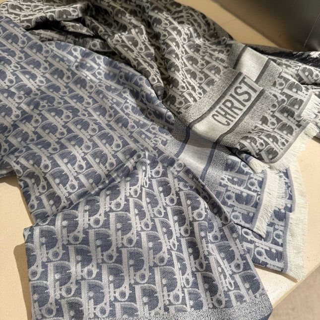 DIOR 26S SCARF 140CM IN SILK & CASHMERE 299997