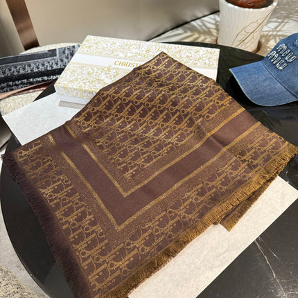 DIOR 26S SCARF 140 IN SILK AND CASHMERE 429181