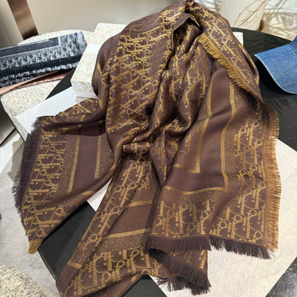 DIOR 26S SCARF 140 IN SILK AND CASHMERE 429181
