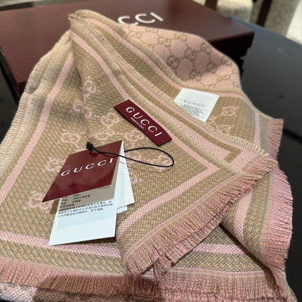 GUCCI 26S SCARF 180 IN CASHMERE AND SILK 309762