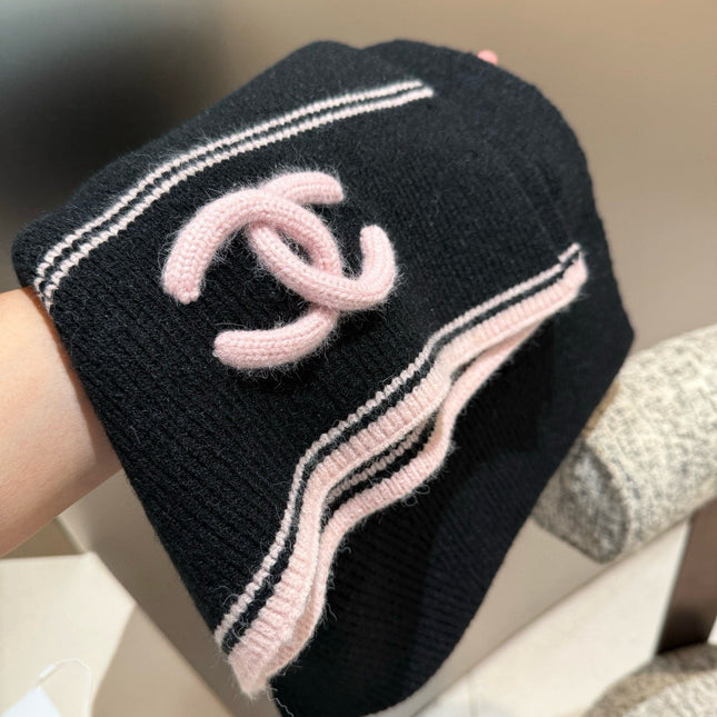 CHANEL 26S SCARF 190 IN KNITTED CASHMERE 309393